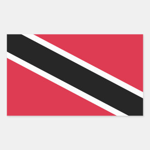 Sticker Rectangulaire Drapeau de Trinité-et-Tobago