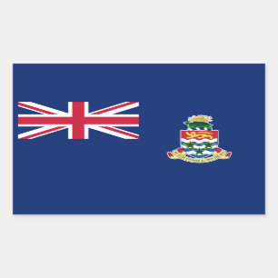 Sticker Rectangulaire Drapeau des îles Caïmans