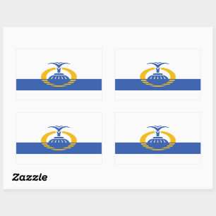 Sticker Rectangulaire Drapeau d'Orlando, Floride