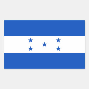 Sticker Rectangulaire Drapeau du Honduras