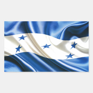 STICKER RECTANGULAIRE DRAPEAU DU HONDURAS