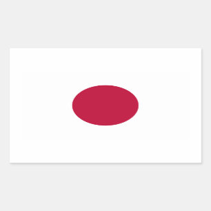 Sticker Rectangulaire Drapeau du Japon