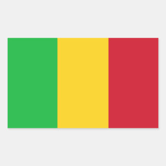Sticker Rectangulaire Drapeau du Mali