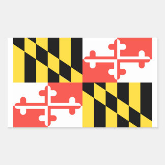Sticker Rectangulaire Drapeau du Maryland