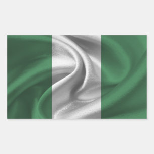 Sticker Rectangulaire Drapeau du Nigéria