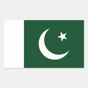 Sticker Rectangulaire Drapeau du Pakistan