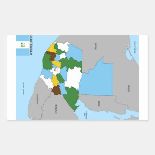 Sticker Rectangulaire drapeau du pays du guatemala