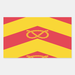 Sticker Rectangulaire Drapeau du Staffordshire
