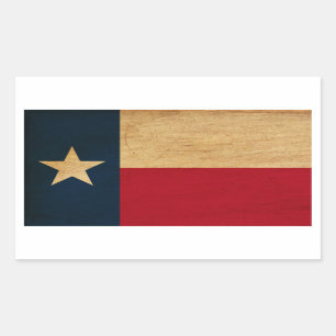 Sticker Rectangulaire Drapeau du Texas