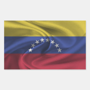 Sticker Rectangulaire Drapeau du Venezuela