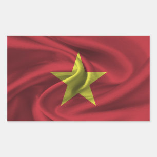 Sticker Rectangulaire Drapeau du Vietnam