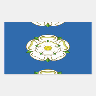 Sticker Rectangulaire Drapeau du Yorkshire