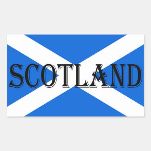Sticker Rectangulaire Drapeau écossais Écosse