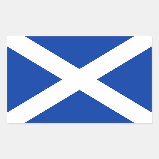 Sticker Rectangulaire Drapeau écossais - Image de haute qualité (Devant)