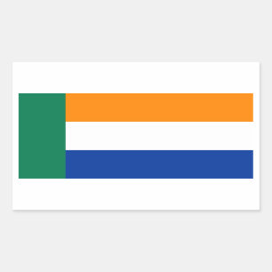 Sticker Rectangulaire Drapeau ethnique de personnes d'Afrikaner