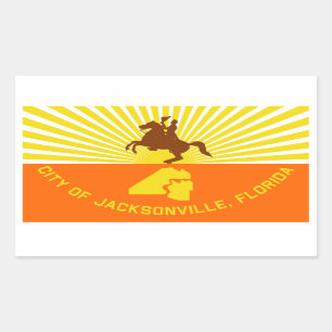 Sticker Rectangulaire Drapeau FOUR Jacksonville