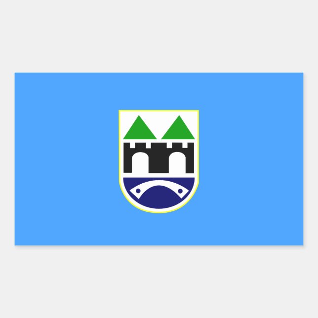 Sticker Rectangulaire Drapeau FOUR Sarajevo (Devant)