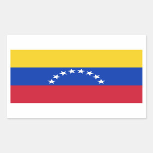 Sticker Rectangulaire Drapeau FOUR Venezuela