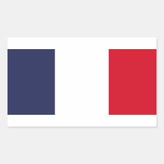 Sticker Rectangulaire Drapeau France