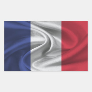 Sticker Rectangulaire Drapeau France