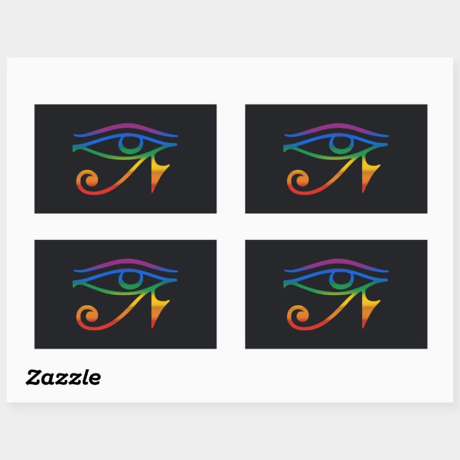 Sticker Rectangulaire Drapeau Gay Goth Pride (Feuille)