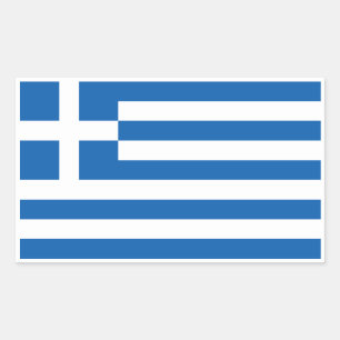 Sticker Rectangulaire Drapeau grec, Drapeau grec