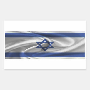 Sticker Rectangulaire Drapeau Israël