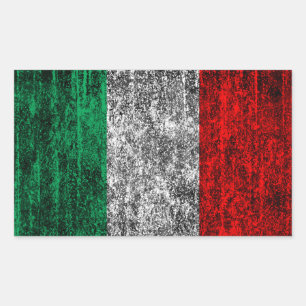 Sticker Rectangulaire drapeau italie
