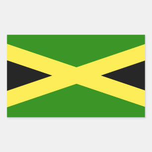 Sticker Rectangulaire Drapeau jamaïcain
