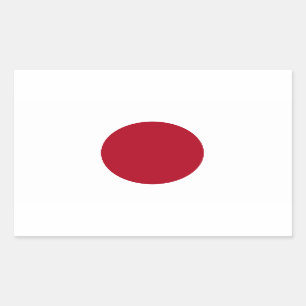 Sticker Rectangulaire Drapeau japonais