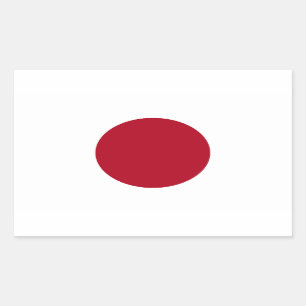 Sticker Rectangulaire Drapeau japonais