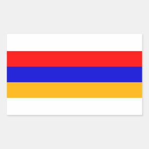 Sticker Rectangulaire Drapeau national de l'Arménie