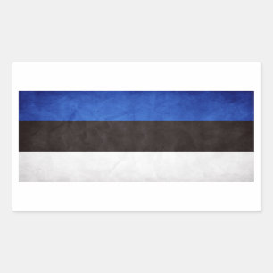 Sticker Rectangulaire Drapeau national de l'Estonie de la Grange