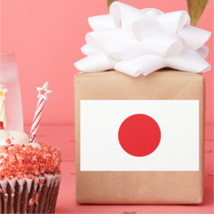 Sticker Rectangulaire Drapeau national du Japon