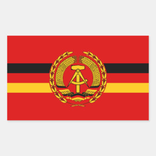 Sticker Rectangulaire Drapeau naval de la marine Allemand de l'Est