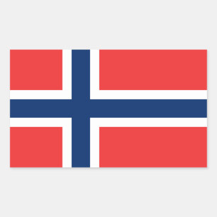 Sticker Rectangulaire Drapeau norvégien