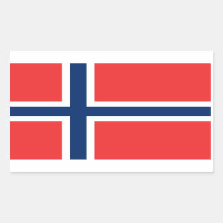Sticker Rectangulaire Drapeau norvégien