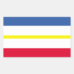 Sticker Rectangulaire Drapeau rectangulaire Mecklembourg-Poméranie occid