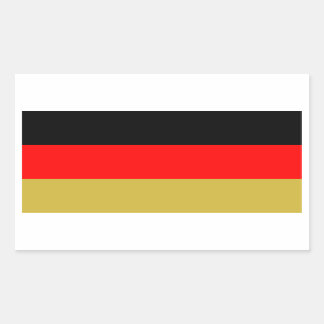 Sticker Rectangulaire Drapeau Schwarz-Rot-Gold de l'Allemagne