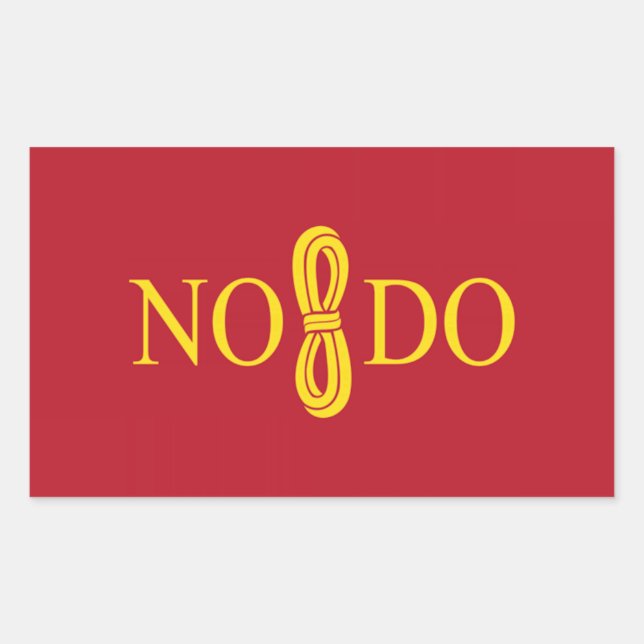 Sticker Rectangulaire Drapeau Sevilla (Espagne) (Devant)