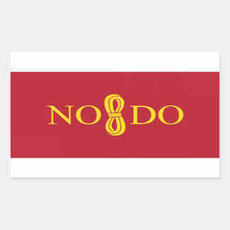 Sticker Rectangulaire Drapeau Sevilla (Espagne)