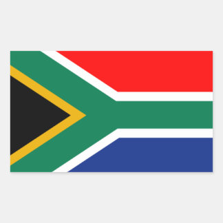 Sticker Rectangulaire Drapeau sud-africain