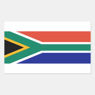 Sticker Rectangulaire Drapeau sud-africain