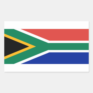 Sticker Rectangulaire Drapeau sud-africain
