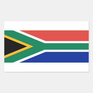 Sticker Rectangulaire Drapeau sud-africain, Drapeau sud-africain