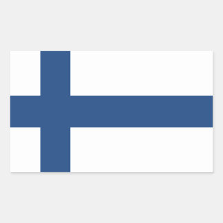 STICKER RECTANGULAIRE DRAPEAU SUOMI FINLAND