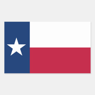 Sticker Rectangulaire Drapeau texan, Drapeau du Texas