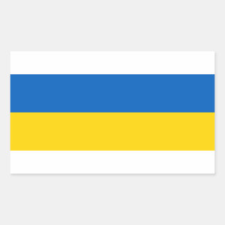 Sticker Rectangulaire Drapeau ukrainien