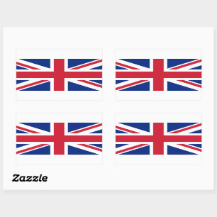 Sticker Rectangulaire Drapeau Union Jack britannique patriotique Stic re