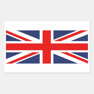Sticker Rectangulaire Drapeau Union Jack - Royaume-Uni